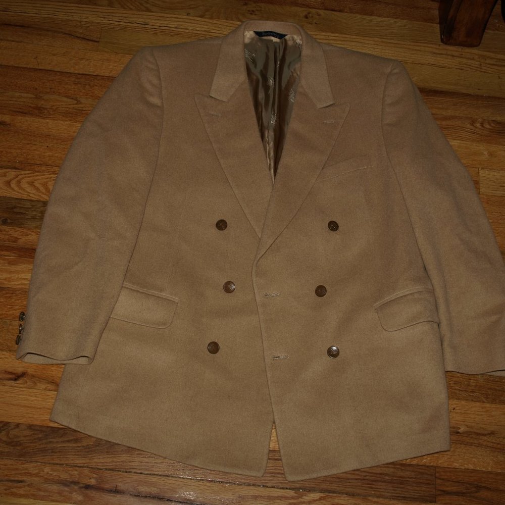 Burberry Mens 100% Pure Camel Hair Jacket Vintgage